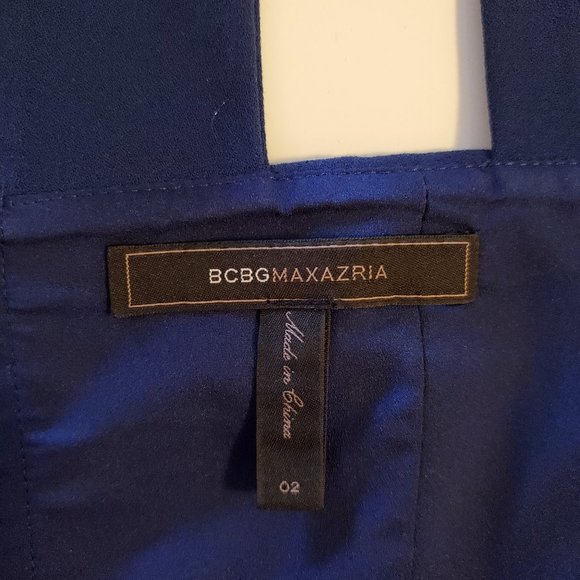 BCBGMaxAzria Cut out Blue Dress - Size 2 - Picture 7 of 8